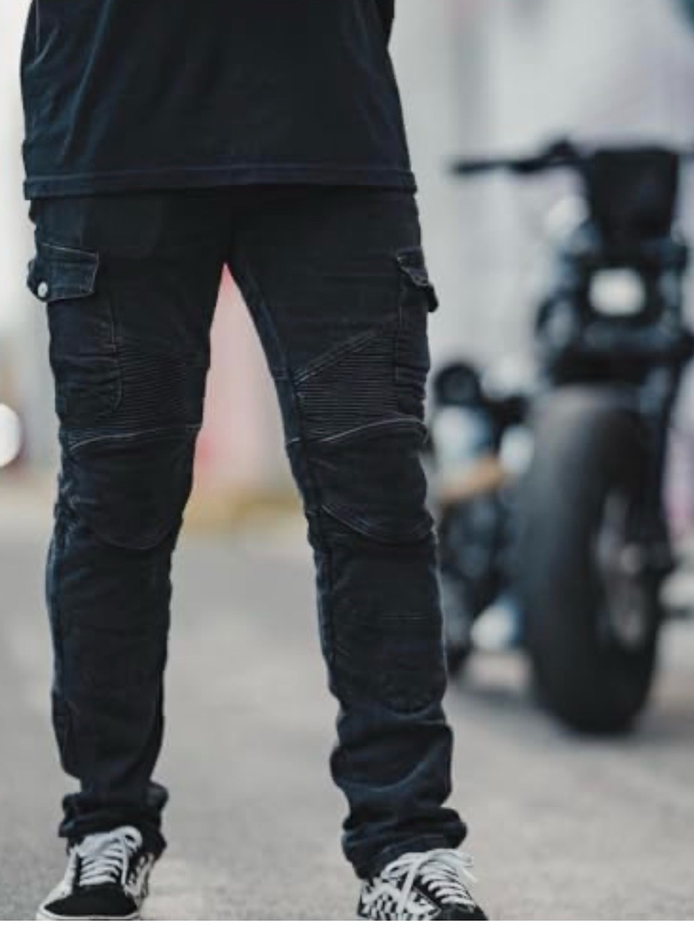 Nbt Clothing Protective Motorcycle Riding pants, Size L, 34X30, Color Black
